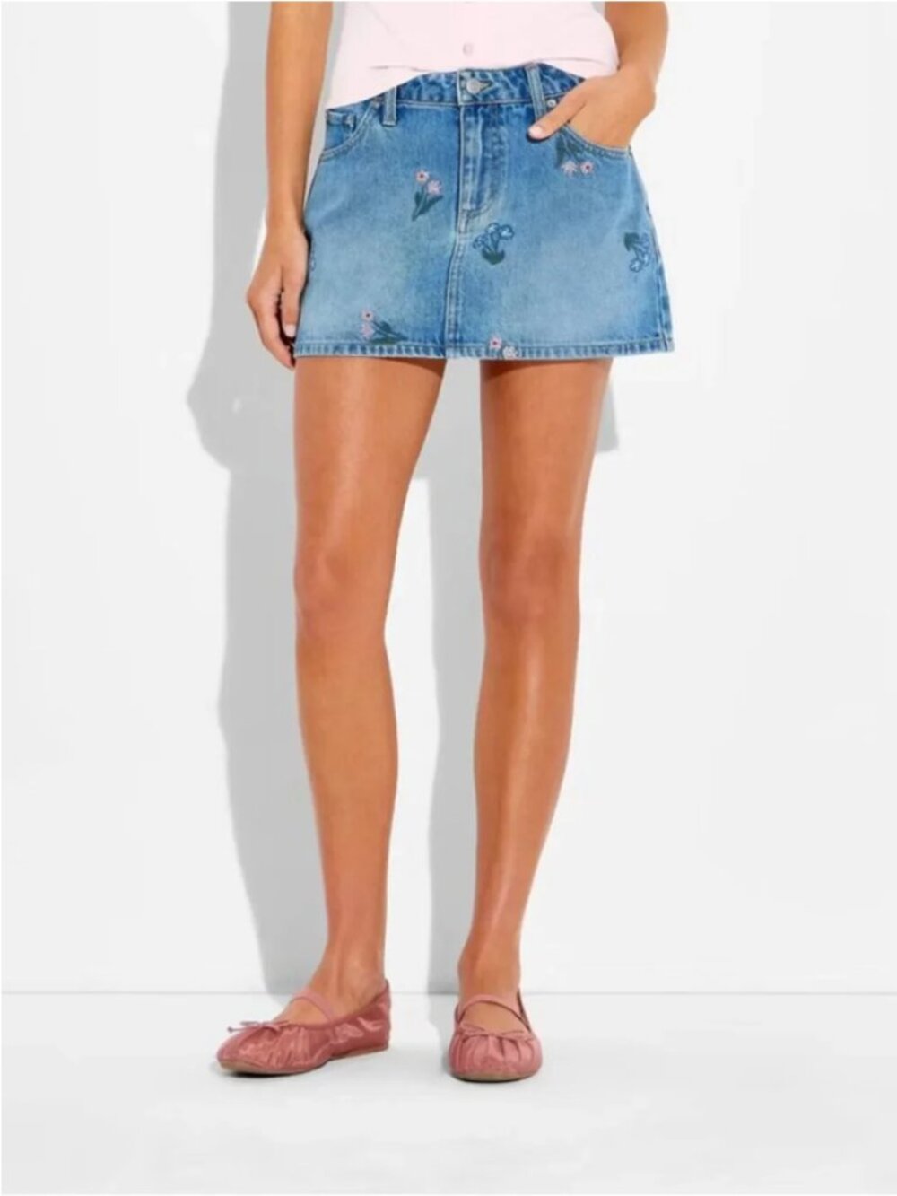 Women's Mini Denim Skirt - Wild Fable™ Indigo 6